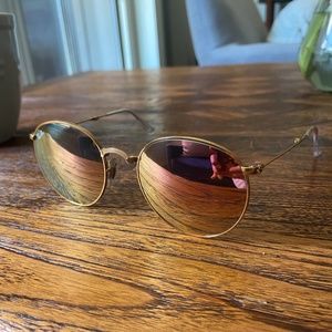 Ray-Ban Round Multicolor Flash Sunglasses Women